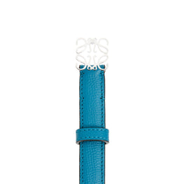 Women Anagram 2Cm Belt - Lagoon Blue/Palladium