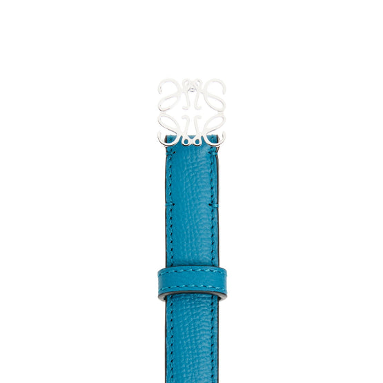 Women Anagram 2Cm Belt - Lagoon Blue/Palladium
