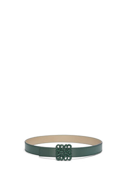 Women Inflated Anagram Belt 2.8Cm - Vintage Khaki/Clay Green