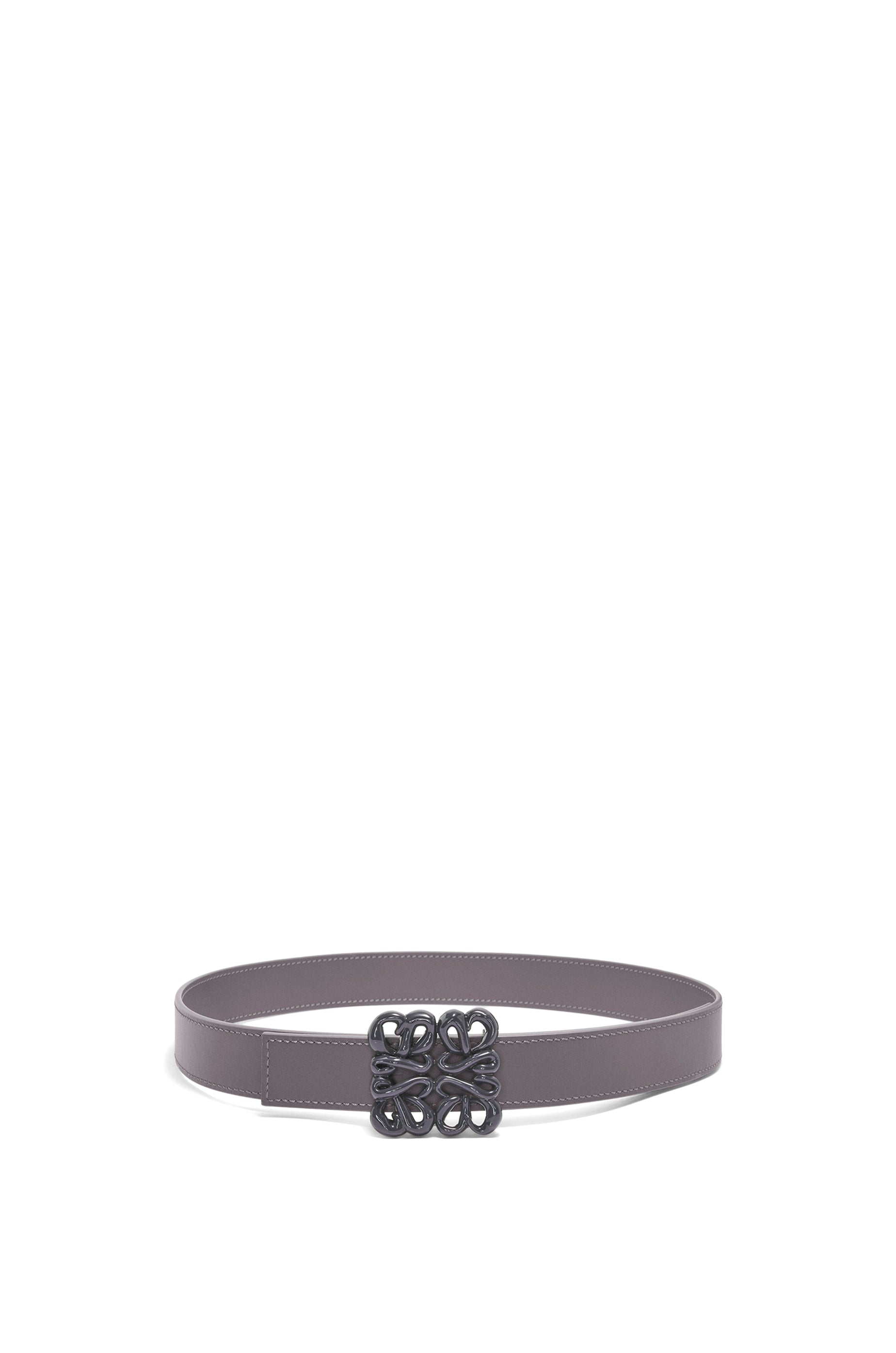 Women Inflated Anagram Belt 2.8Cm - Anthracite/Onyx Blue