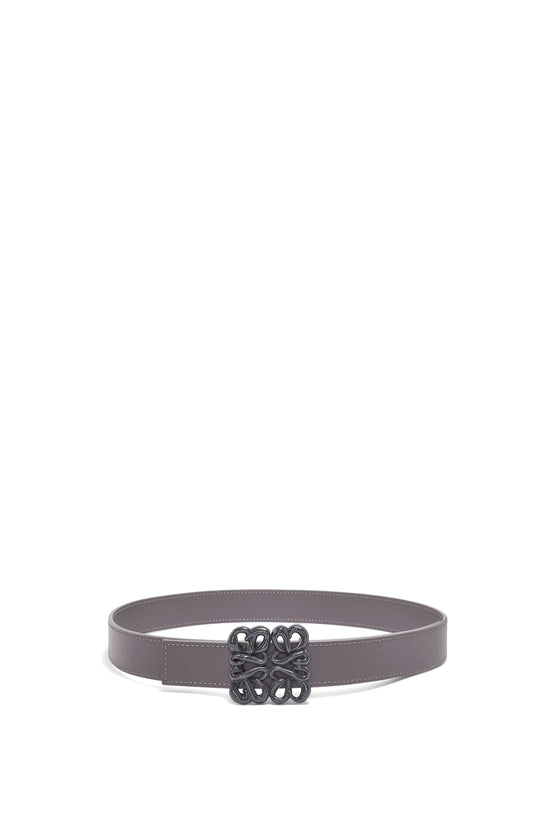 Women Inflated Anagram Belt 2.8Cm - Anthracite/Onyx Blue