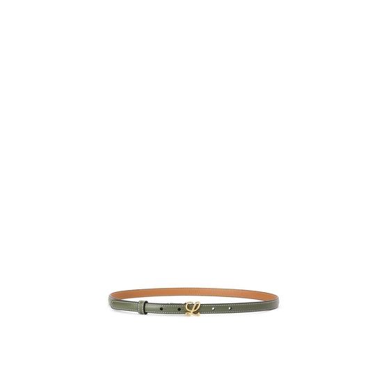 Women L Buckle 1.5Cm Belt - Avocado/Gold