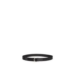 Men D Ring 3.5Cm Belt - Black/Palladium