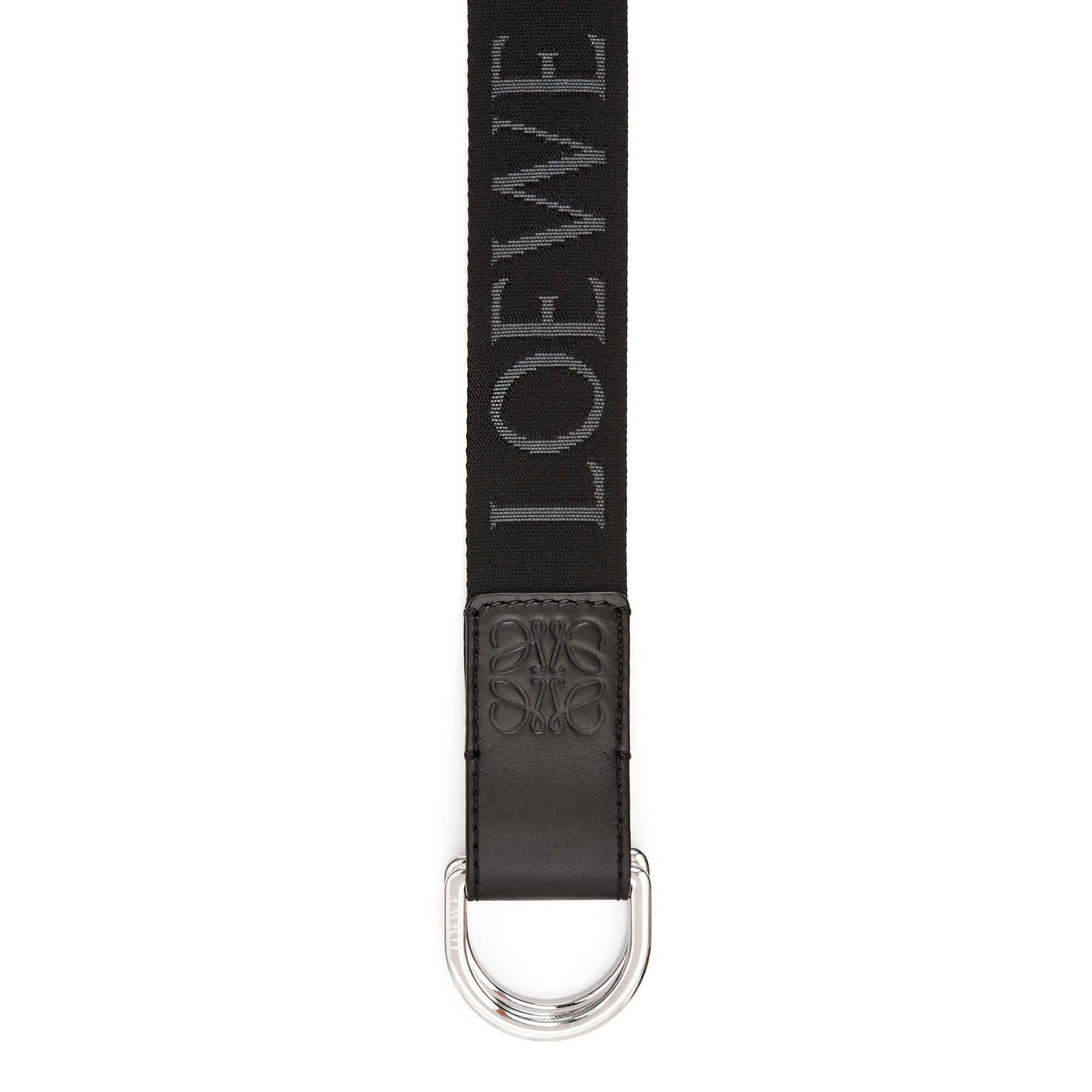 Men D Ring 3.5Cm Belt - Black/Palladium