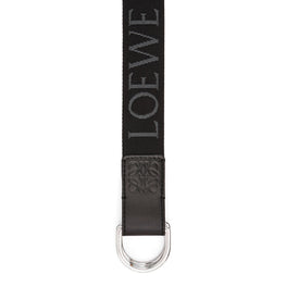 Men D Ring 3.5Cm Belt - Black/Palladium
