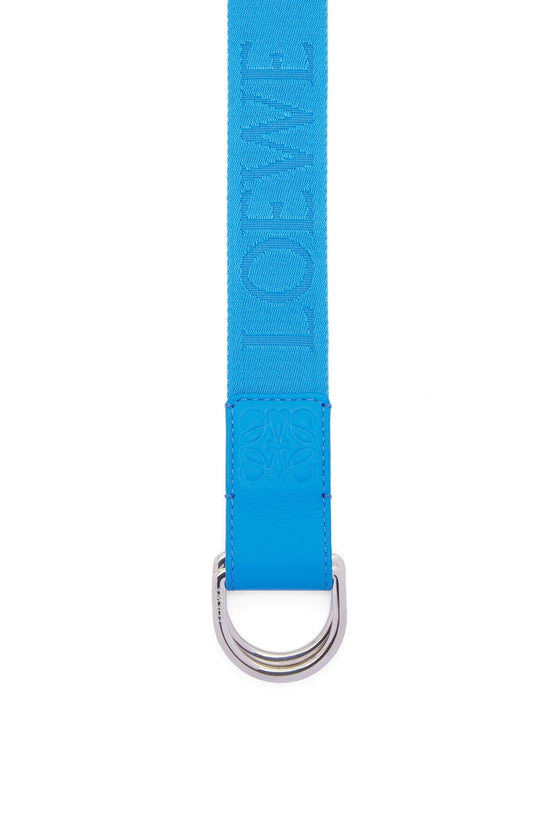 Men D Ring 3.5Cm Belt - Arctic Blue/Palladium