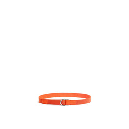 Men D Ring 3.5Cm Belt - Orange/Palladium