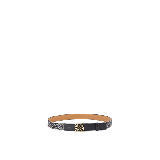 Women Anagram 2.8Cm Belt - Black/Gold