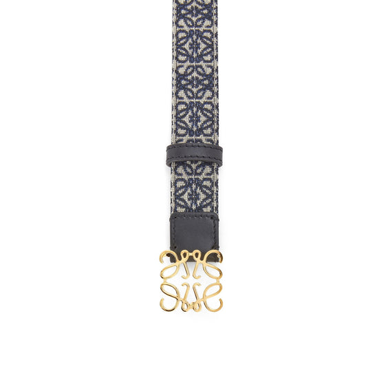 Women Anagram 2.8Cm Belt - Black/Gold