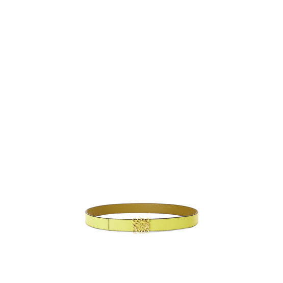 Women Anagram Rev 2.8Cm Belt - Ochre/Bright Yelllow/Gold