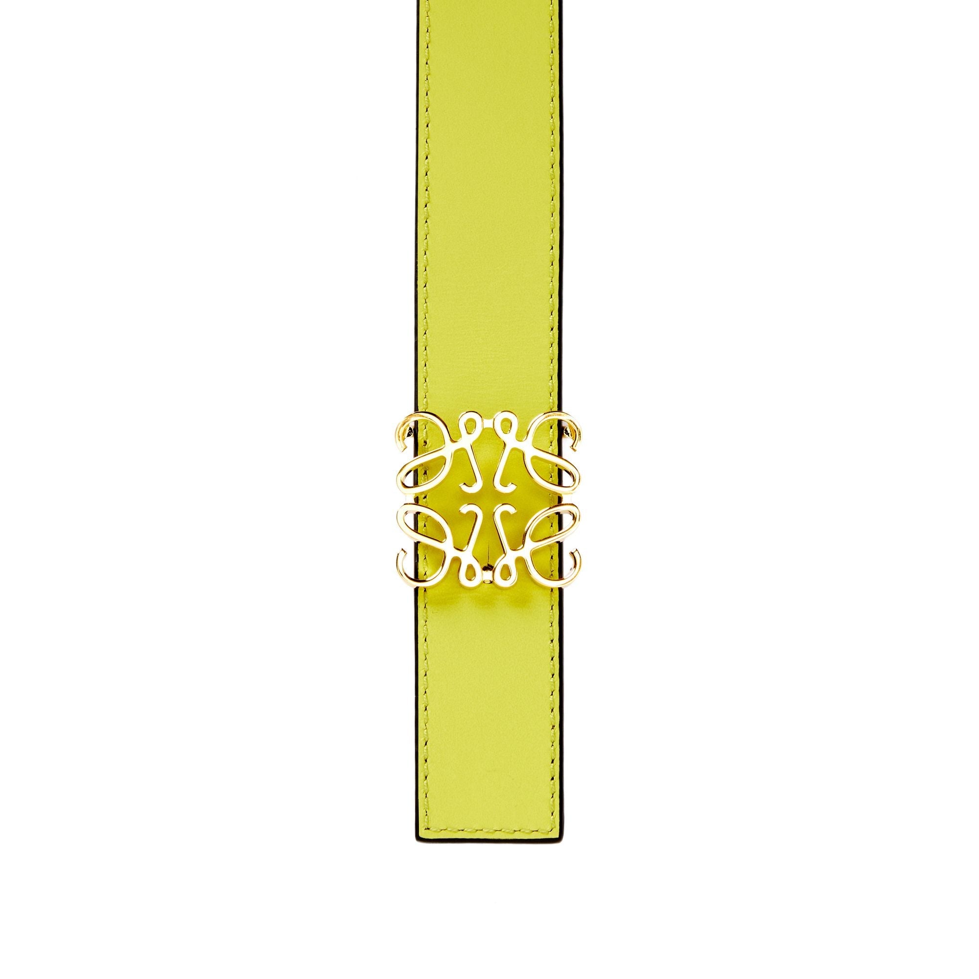 Women Anagram Rev 2.8Cm Belt - Ochre/Bright Yelllow/Gold