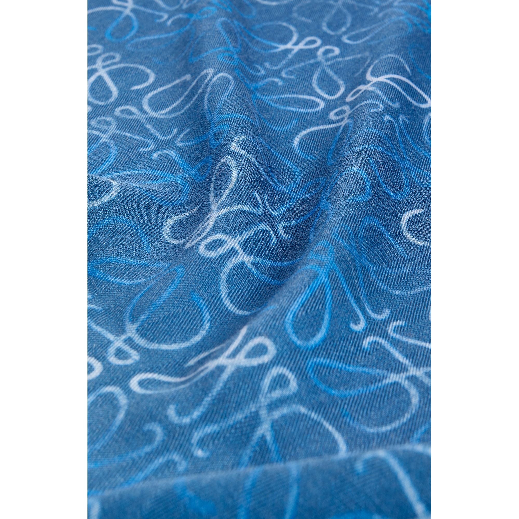 Women 45X200 Cyanotype Scarf - Blue