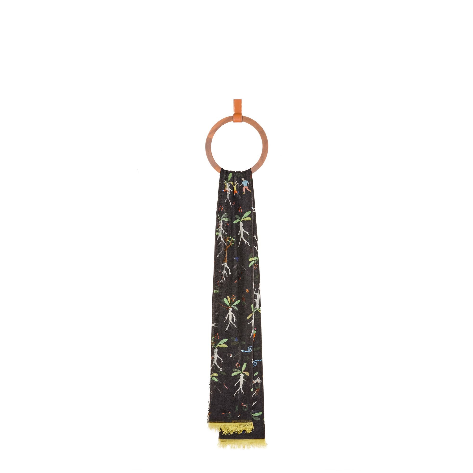 Women 130X200 Mandragora Scarf - Pearl Grey/Dark Grey