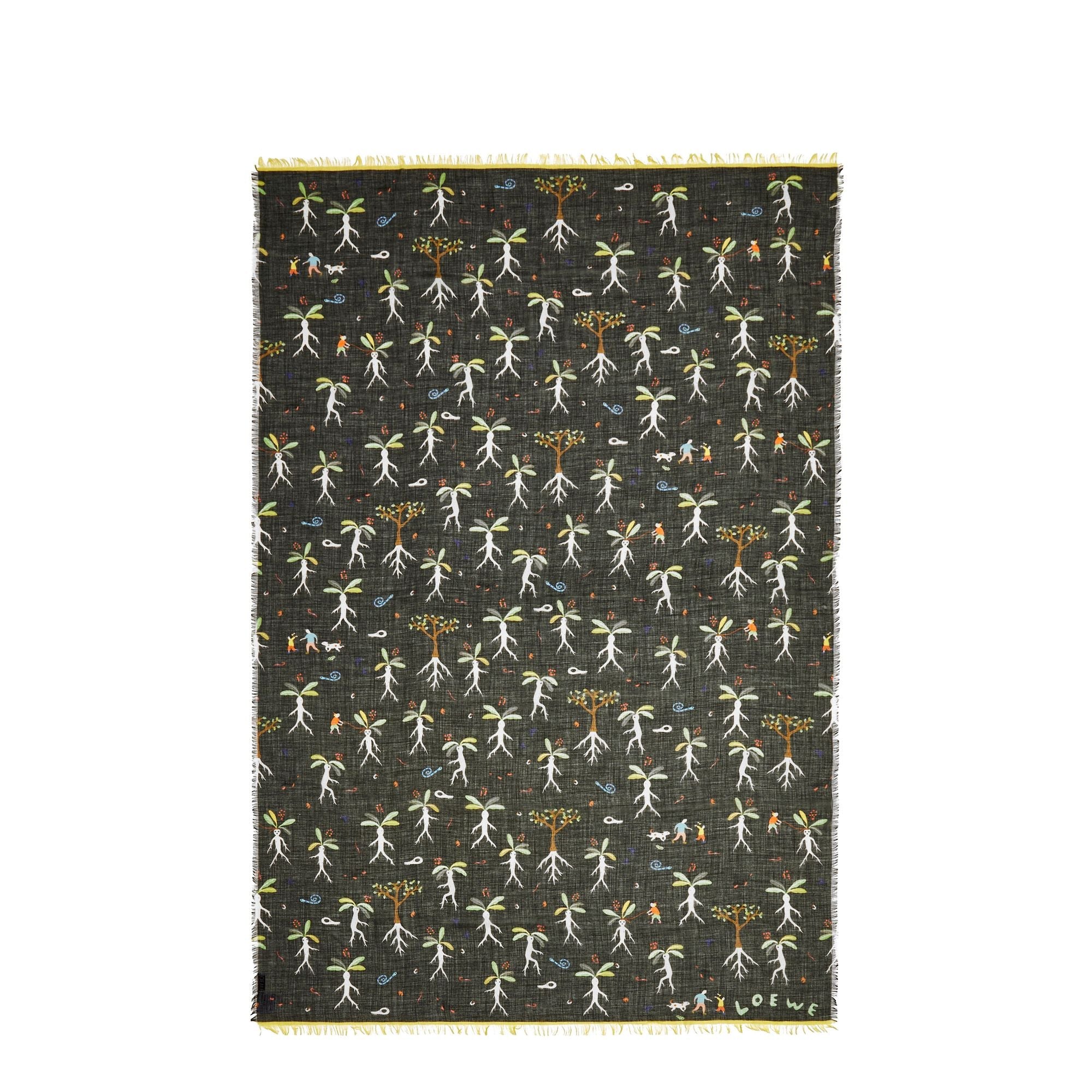 Women 130X200 Mandragora Scarf - Pearl Grey/Dark Grey
