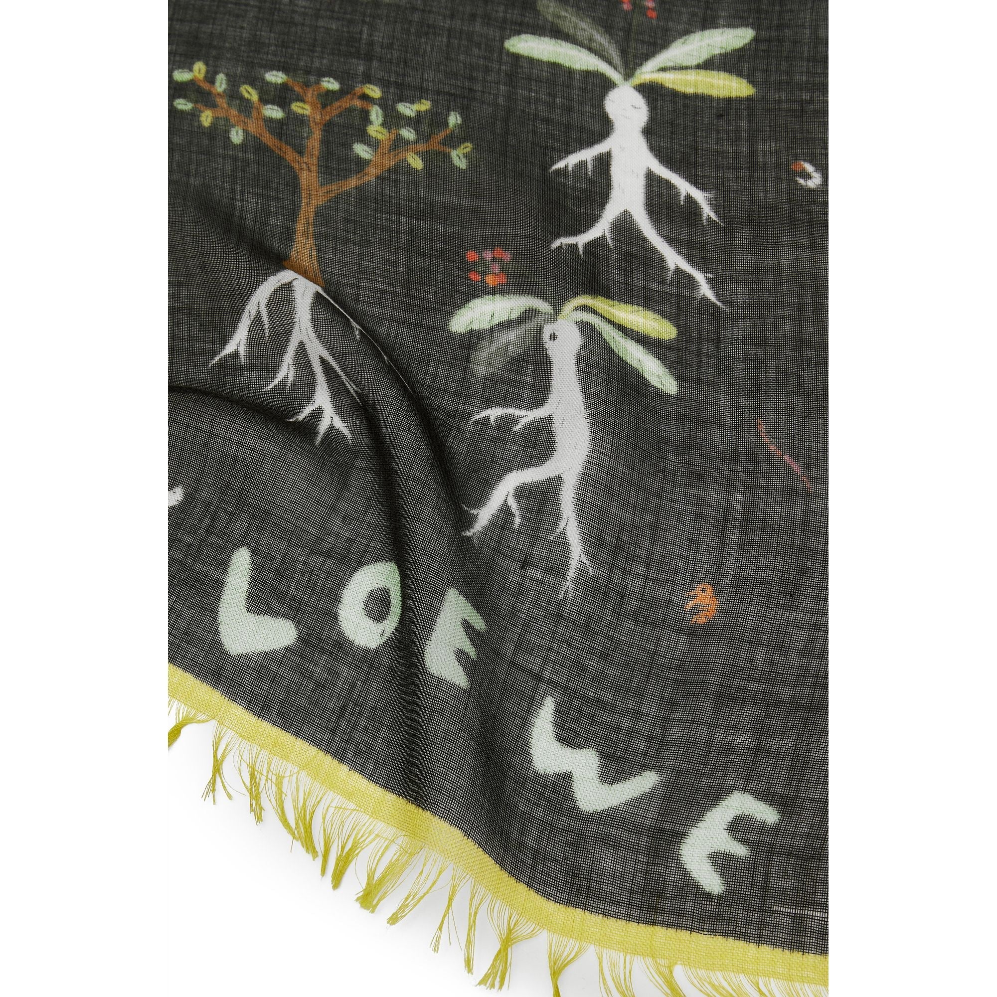 Women 130X200 Mandragora Scarf - Pearl Grey/Dark Grey