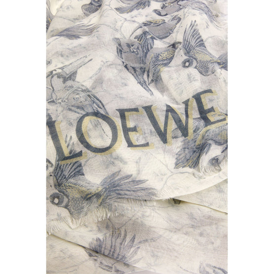 Women 140X200 Shawl - White/Grey