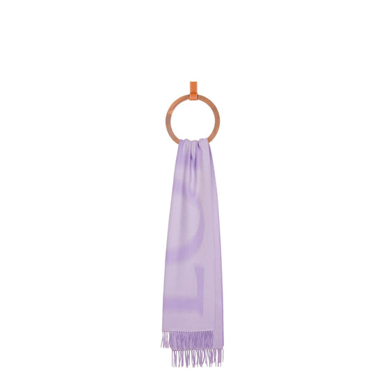 Women 53X210 Blurred Loewe Scarf - Purple/Lilac