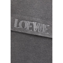 Women 35X182 Blurred Loewe Scarf - Dark Grey