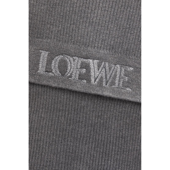 Women 35X182 Blurred Loewe Scarf - Dark Grey