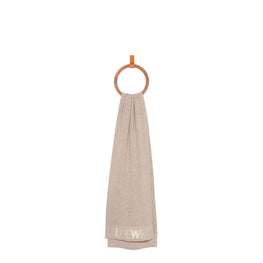 Women 35X182 Blurred Loewe Scarf - Beige