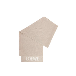 Women 35X182 Blurred Loewe Scarf - Beige