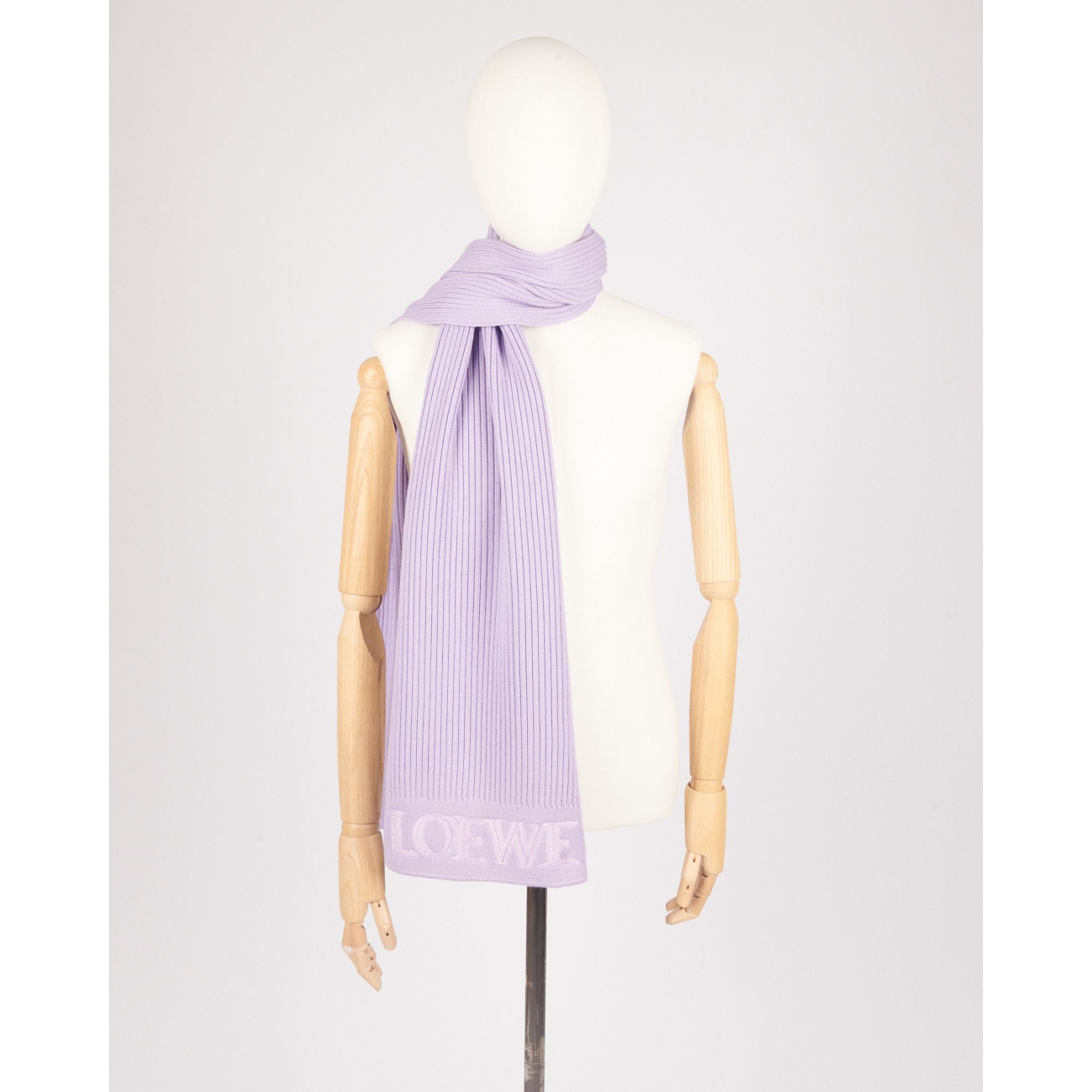 Women 35X182 Blurred Loewe Scarf - Lilac