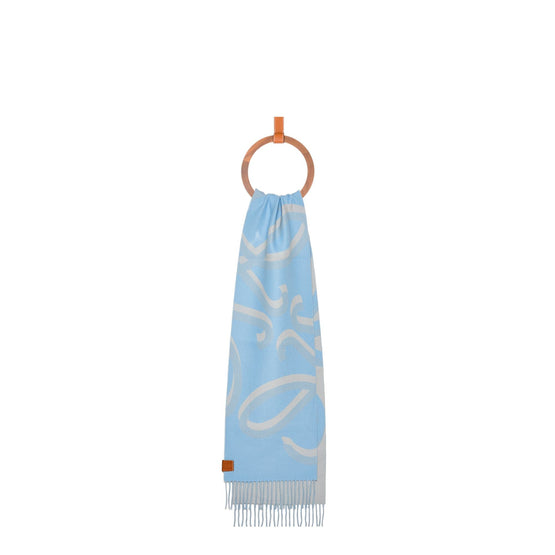 Women 27X190 Anagram Scarf - Light Blue