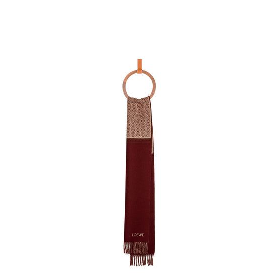 Women 30X180 Anagram Scarf - Burgundy