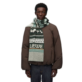 Women 27X180 Panda Scarf - Green/Multicolor