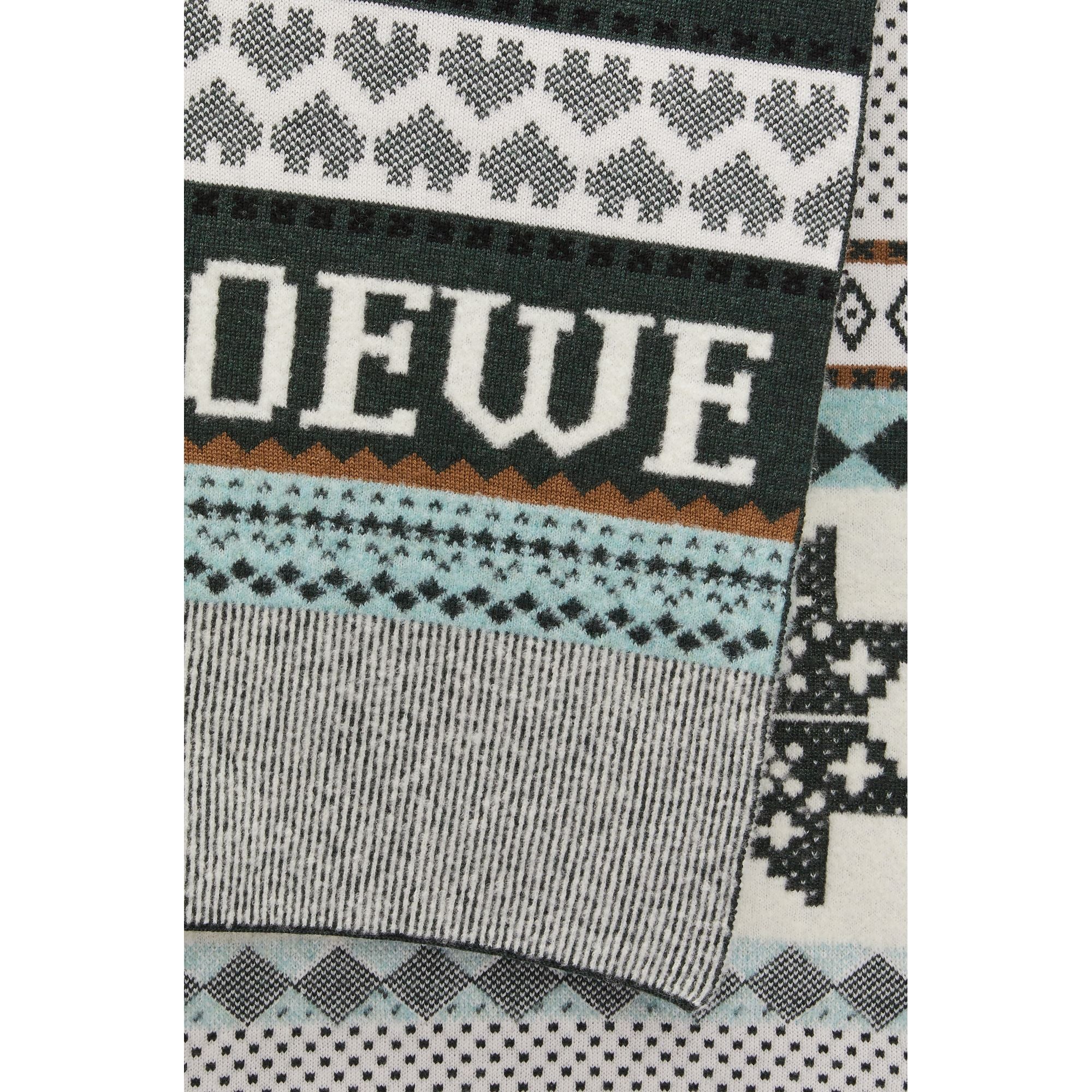 Women 27X180 Panda Scarf - Green/Multicolor