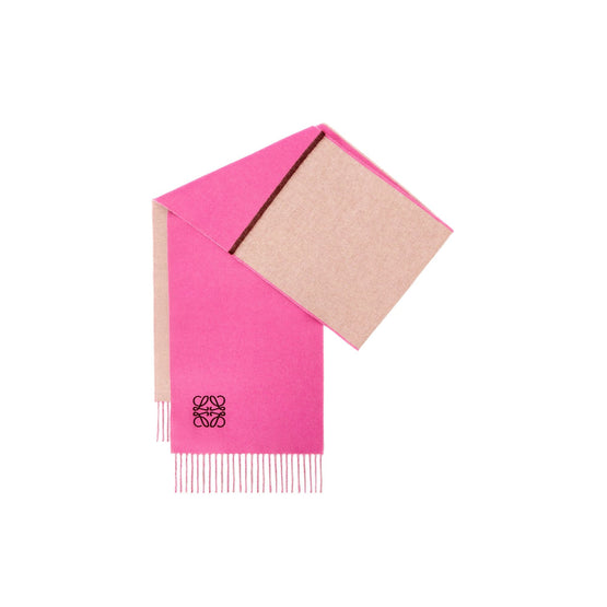Women 30X180 Window Anagram Scarf - Pink/Beige