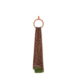 Women 145X200 Guinea Fowl Scarf - Brown Nut