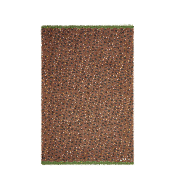 Women 145X200 Guinea Fowl Scarf - Brown Nut