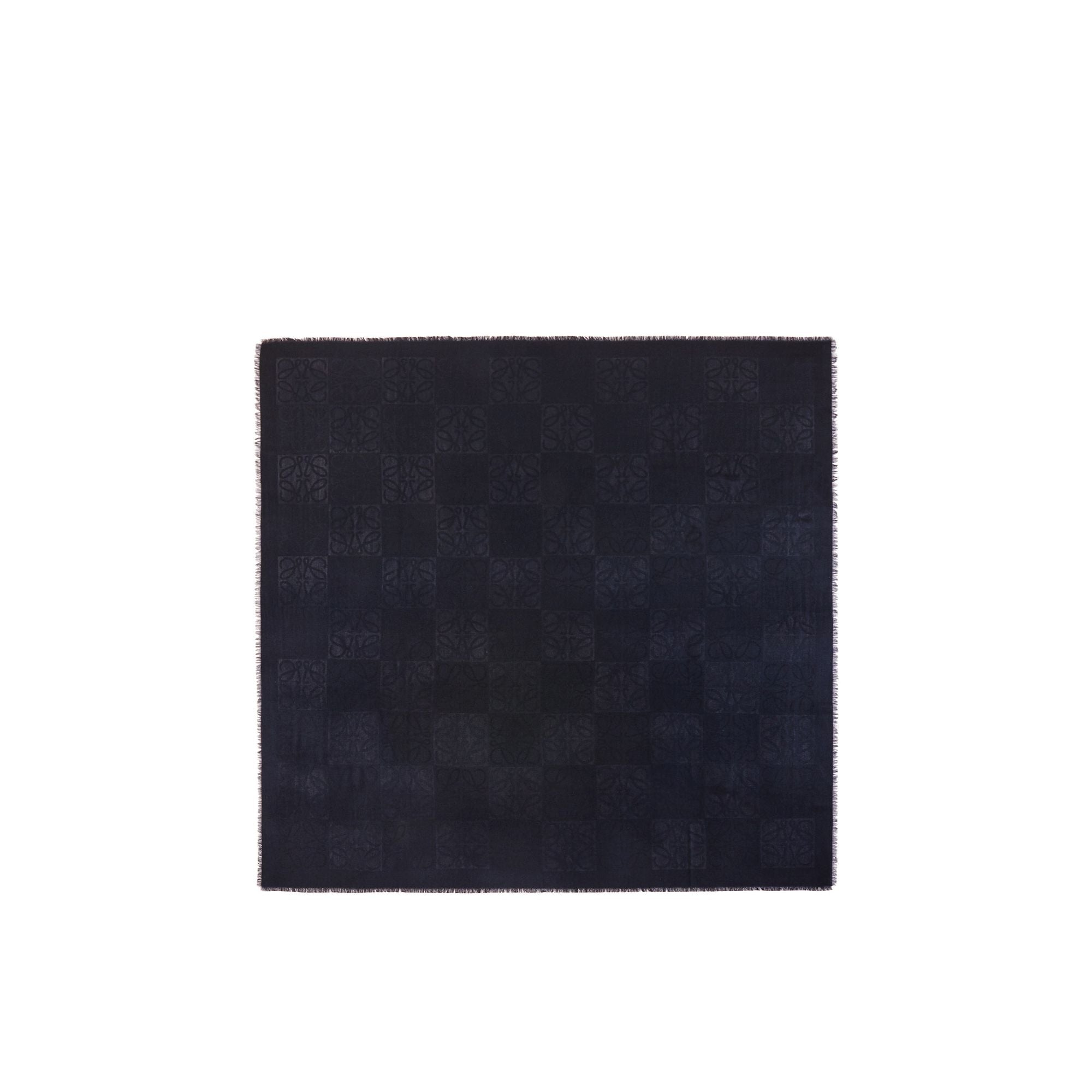 Women 140X140 Damero Scarf - Dark Blue