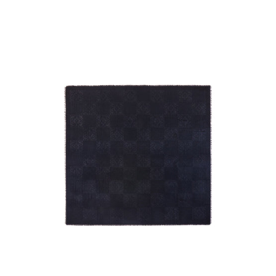 Women 140X140 Damero Scarf - Dark Blue