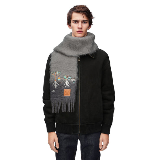 Women 23X185 Mandragora Scarf - Light Grey/Dark Grey