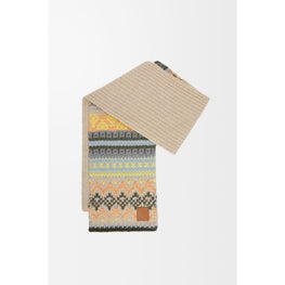 Women 27X180 Scarf - Beige/Multicolor