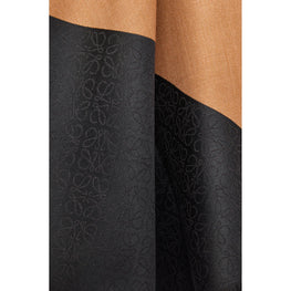 Women 90X90 Scarf - Black/Camel