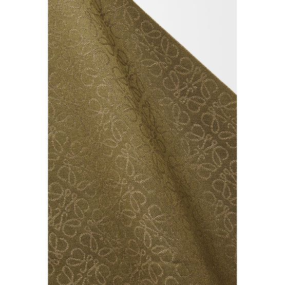 Women 90X90 Scarf - Khaki Green/Ecru