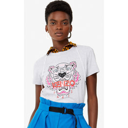 Women Tiger Classic T-Shirt - Pale Grey