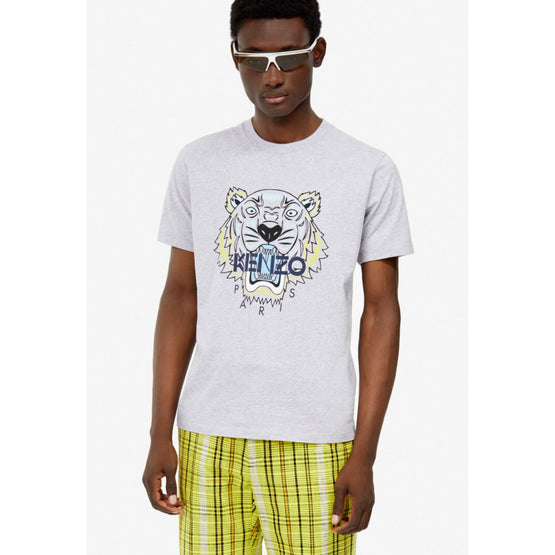 Men Tiger T-Shirt - Pearl Grey