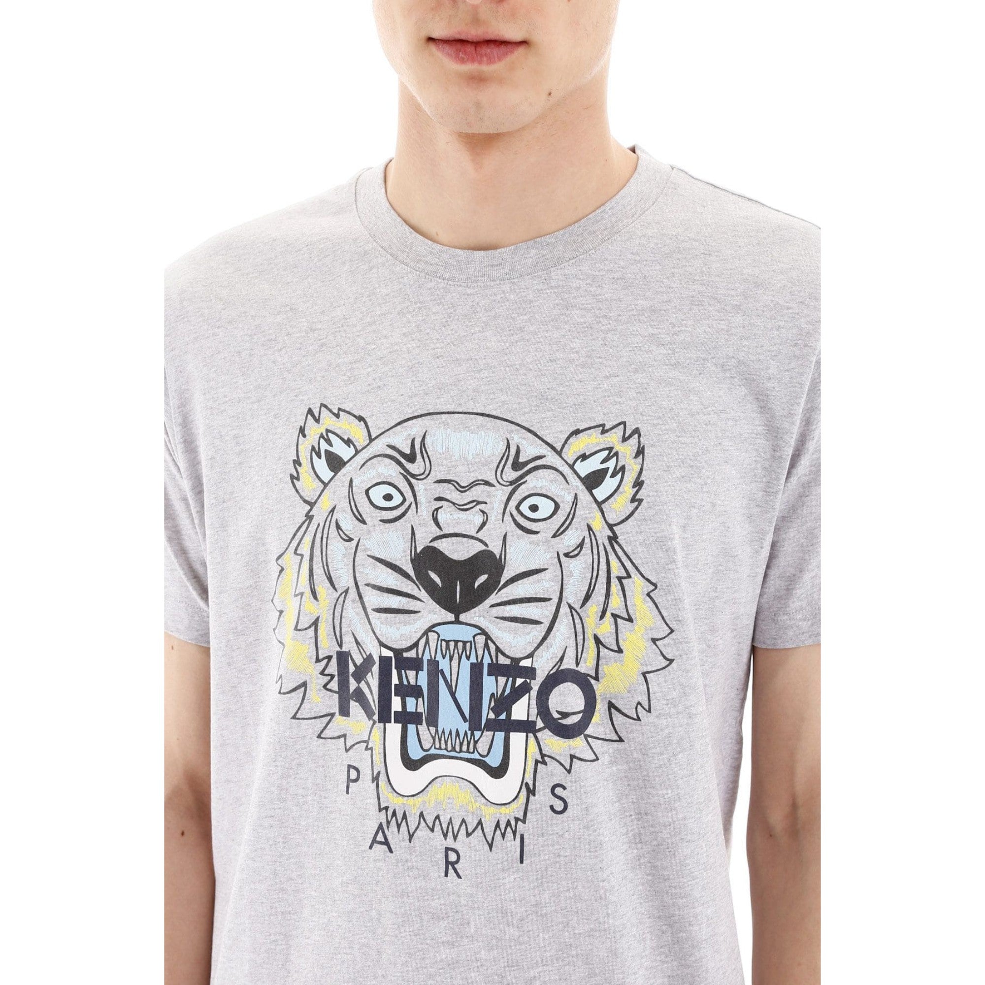 Men Tiger T-Shirt - Pearl Grey