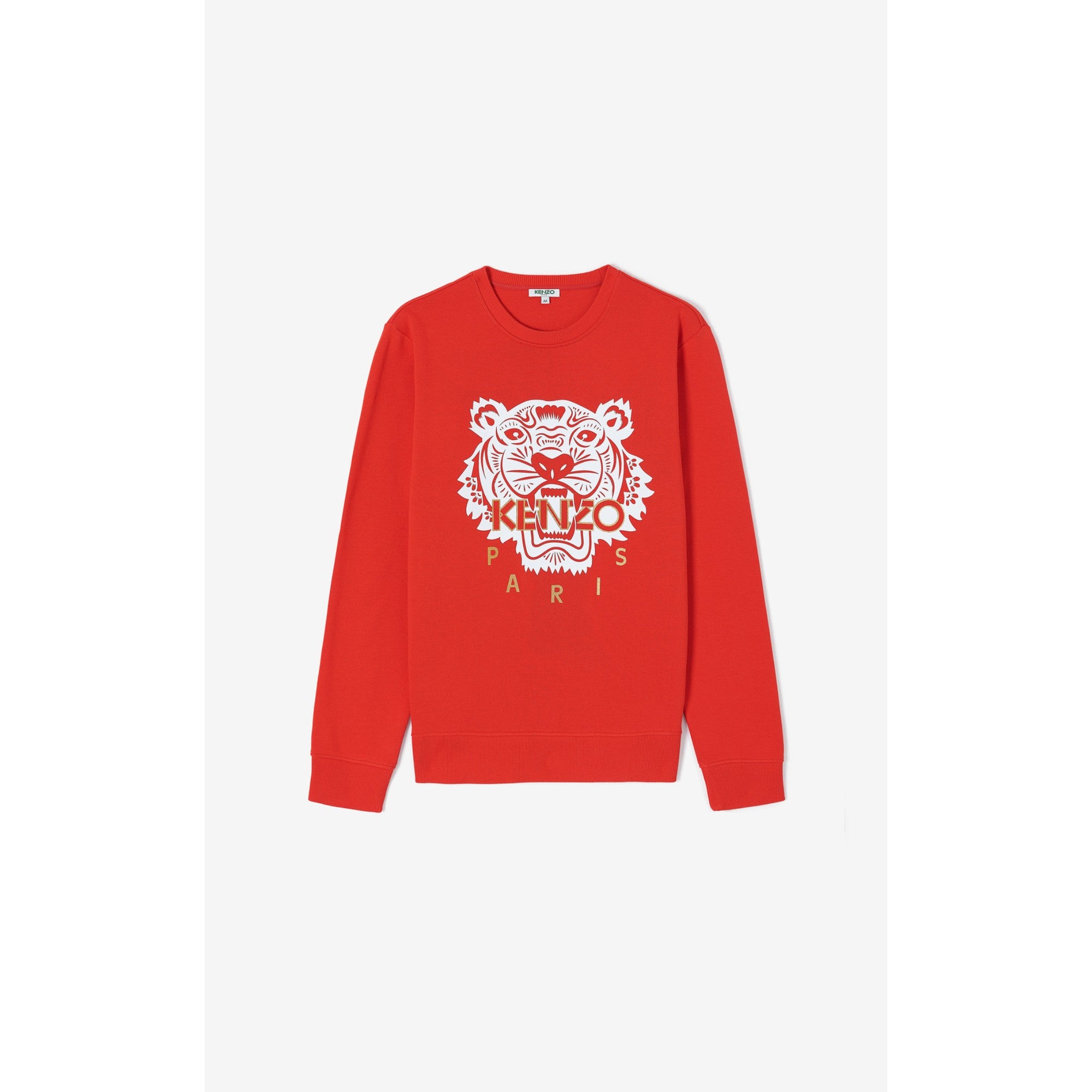 Men Cny Tiger Crewneck Sw - Medium Red