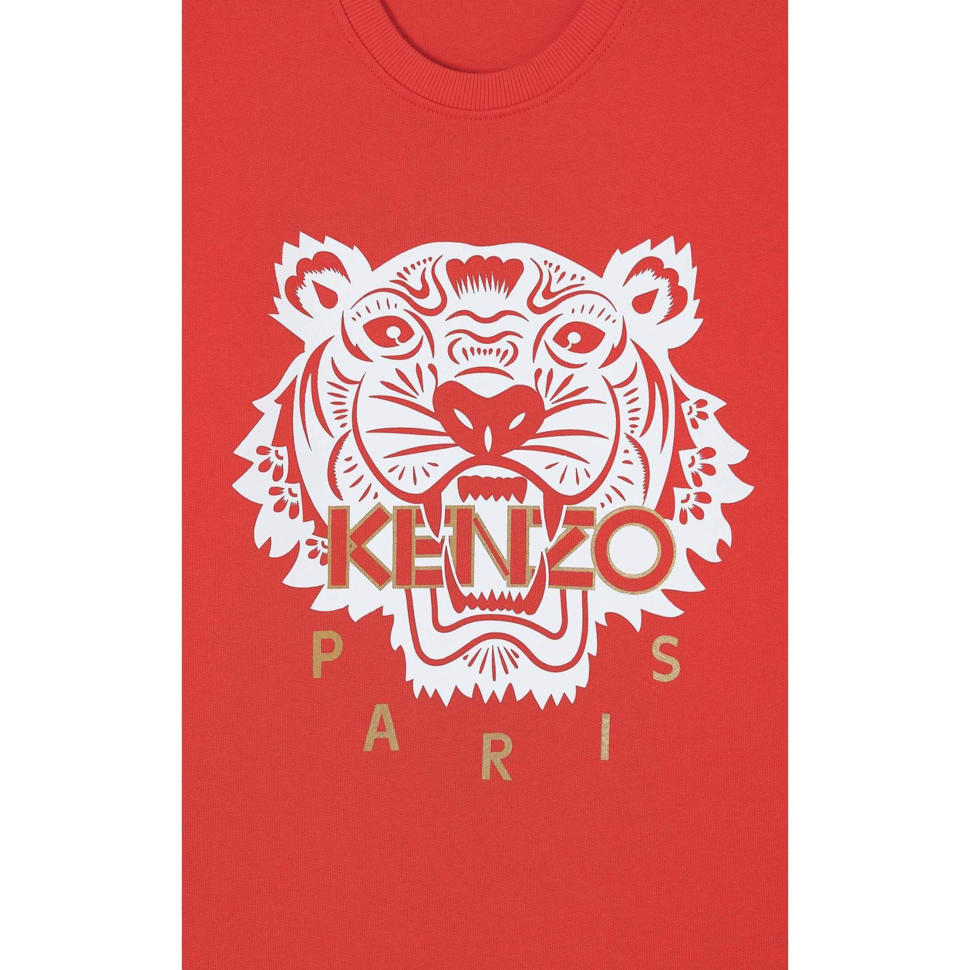 Men Cny Tiger Crewneck Sw - Medium Red