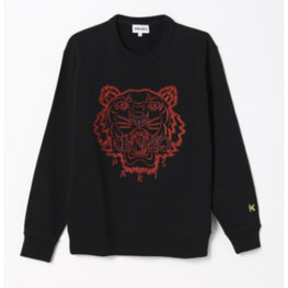 Women Cny Embroidered Sweatshirt - Black