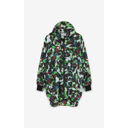 Women Printed Lightweight Parka - Grass Green