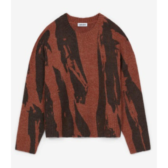 Women 'Pleat Camo' Jumper - Rose Fonce
