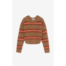 Women Striped Jumper - Dark Beige