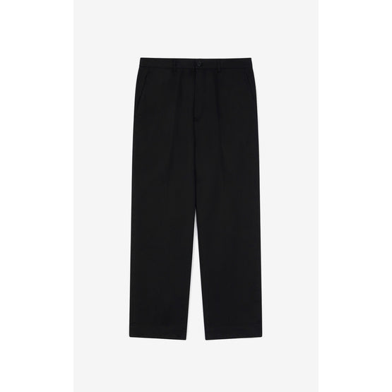 Men Tapered Cropped Pant - Black