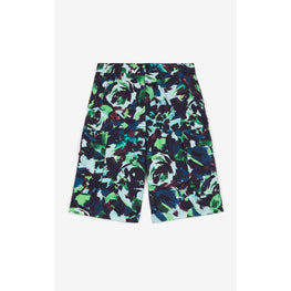 Men Printed Cargo Short - Grass Green